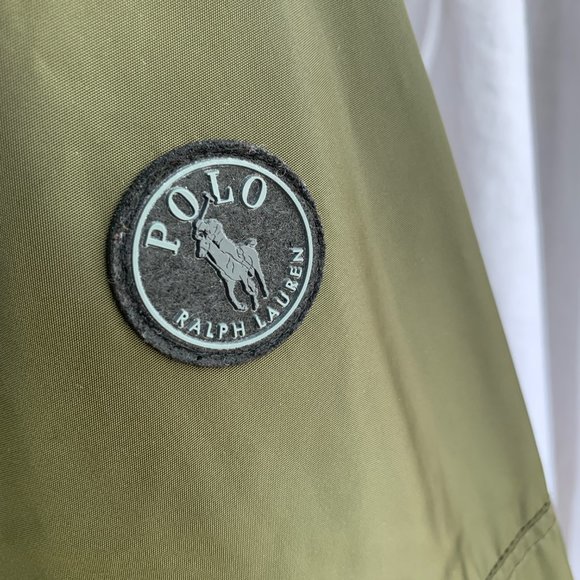 Polo Ralph Lauren Zip Down Combat Green Raincoat Jacket - Picture 3 of 12